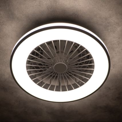 LED Димируем плафон с вентилатор PLAVE LED/48W/230V 3000/4000/6500K + дистанционно управление