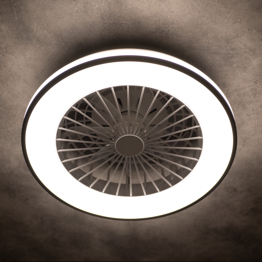 LED Димируем плафон с вентилатор PLAVE LED/48W/230V 3000/4000/6500K + дистанционно управление