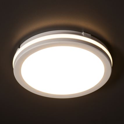 Екстериорна LED лампа за таван BENO E LED/12W/230V 3000/4000/6500K Ø 20 см IP65 бял