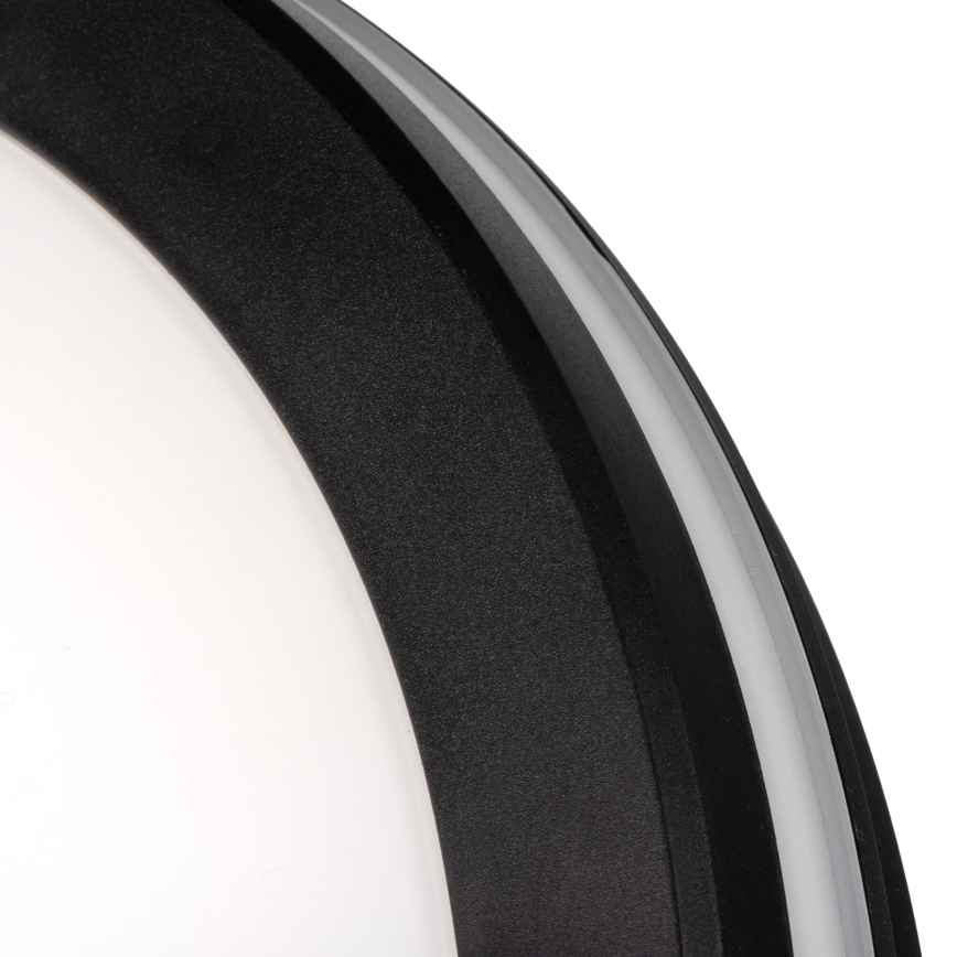Екстериорна LED лампа за таван BENO E LED/20W/230V 3000/4000/6500K Ø 20 см IP65 черен