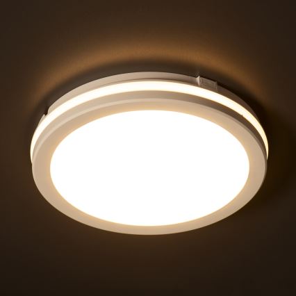 Екстериорна LED лампа за таван BENO E LED/40W/230V 3000/4000/6500K Ø 40 см IP65 бял