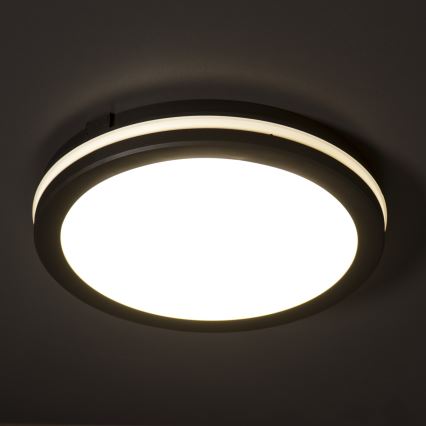 Екстериорна LED лампа за таван BENO E LED/40W/230V 3000/4000/6500K Ø 40 см IP65 черен