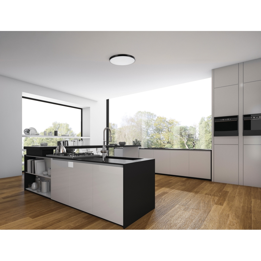 LED Димируем плафон PLAFON LED/20W/230V 3000-6500K Wi-Fi черен