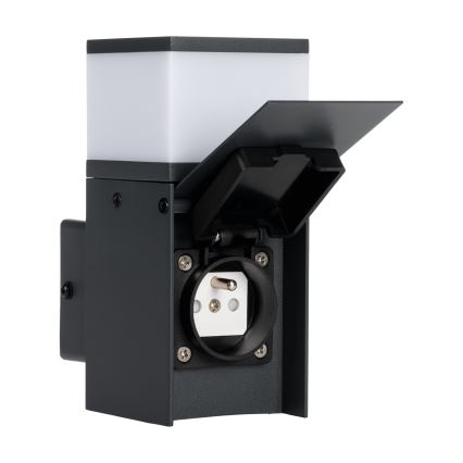 Екстериорен аплик с букса DASTEN 1xG9/11W/230V IP44 черен