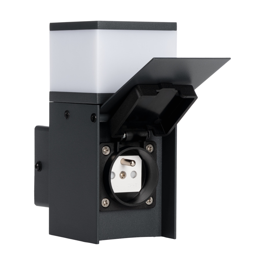 Екстериорен аплик с букса DASTEN 1xG9/11W/230V IP44 черен