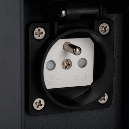 Екстериорна лампа с 2 контакта DASTEN 1xG9/11W/230V 30 см IP44 черен