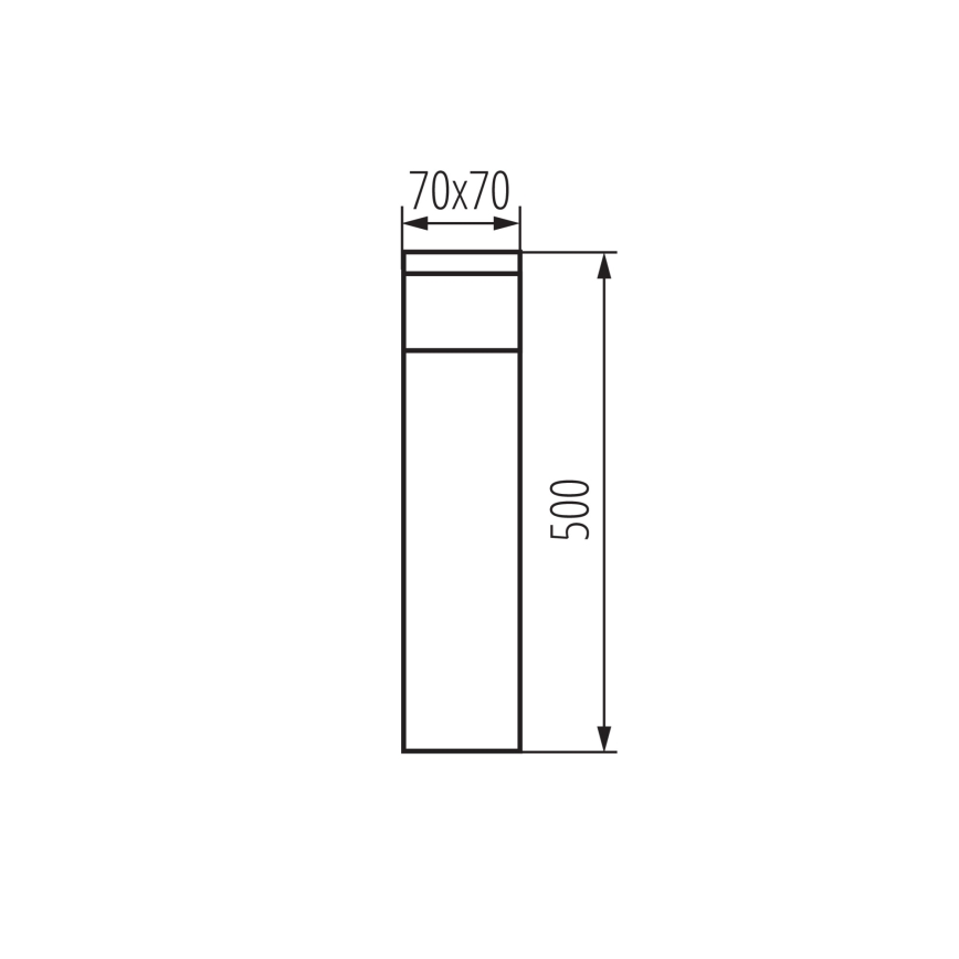 Екстериорна лампа DASTEN 1xG9/11W/230V 50 см IP44 черен