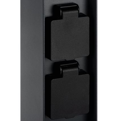 Екстериорна лампа с 2 контакта DASTEN 1xG9/11W/230V 80 см IP44 черен