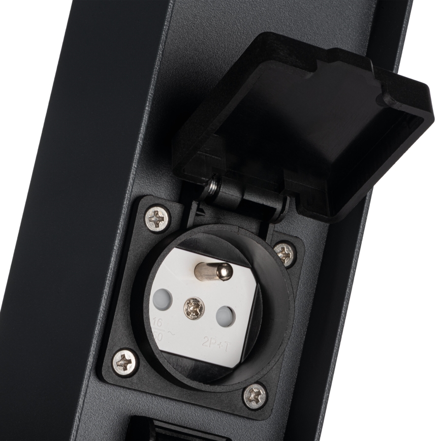 Екстериорна лампа с 2 контакта DASTEN 1xG9/11W/230V 80 см IP44 черен