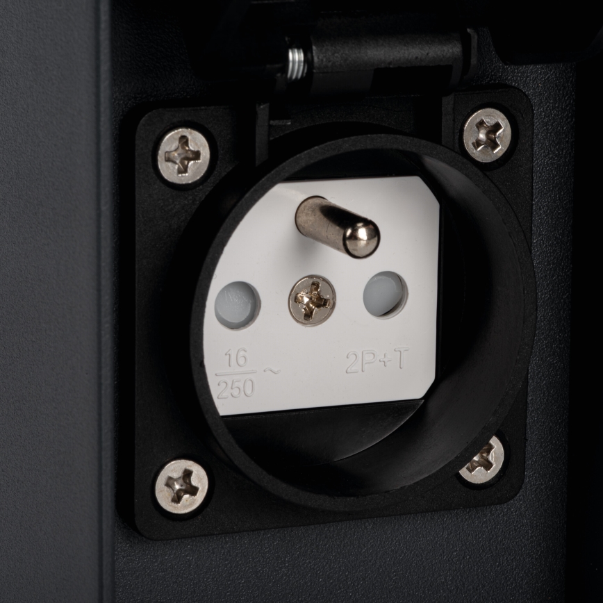 Екстериорна лампа с 2 контакта DASTEN 1xG9/11W/230V 80 см IP44 черен