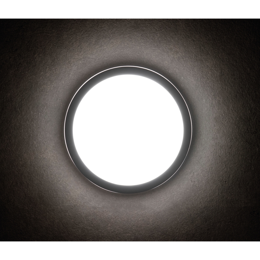 Екстериорна LED лампа за таван със сензор за движение BENO LED/24/30W/230V 3000/3500/4000K IP65 антрацит кръгъл