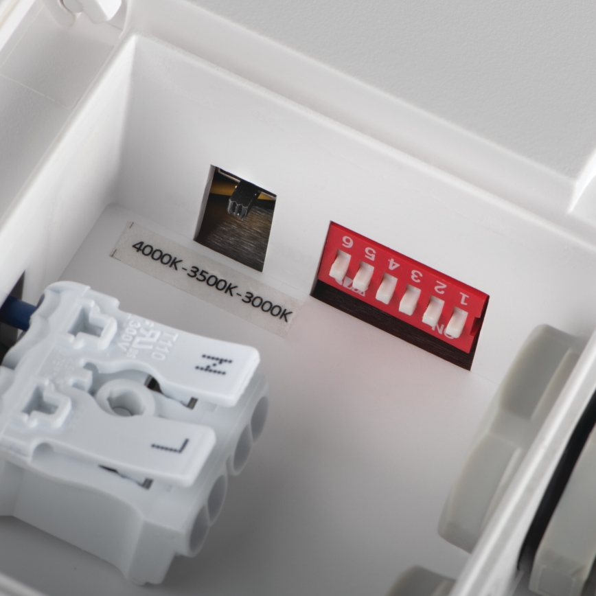 Екстериорна LED лампа за таван със сензор за движение BENO LED/24/30W/230V 3000/3500/4000K IP65 бял кръгъл