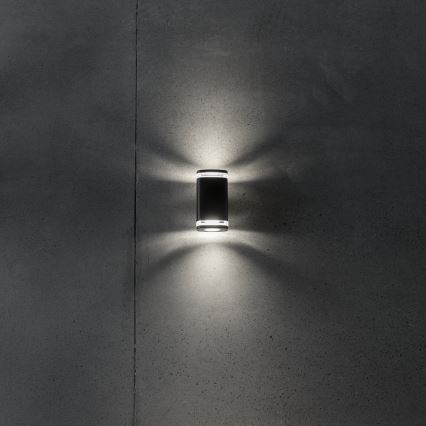 Екстериорен аплик ZEVI 2xGU10/10W/230V IP54 черен