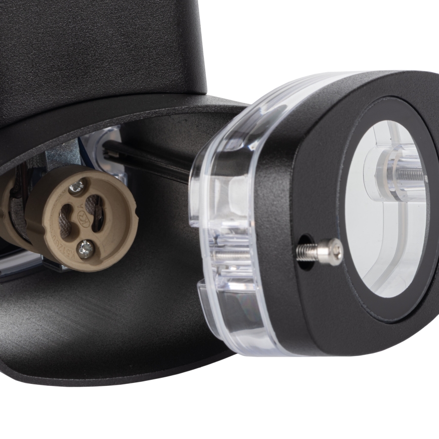 Екстериорен аплик ZEVI 2xGU10/10W/230V IP54 черен