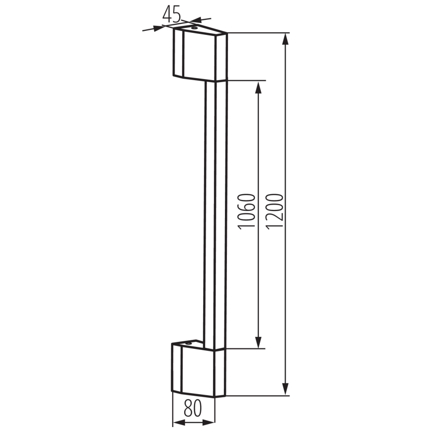LED Екстериорен аплик YALTE LED/11W/230V 3000K IP54 черен