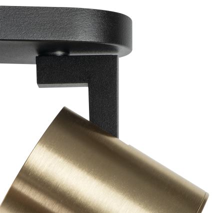 Спот аплик LAURIN 1xGU10/10W/230V месинг/черен