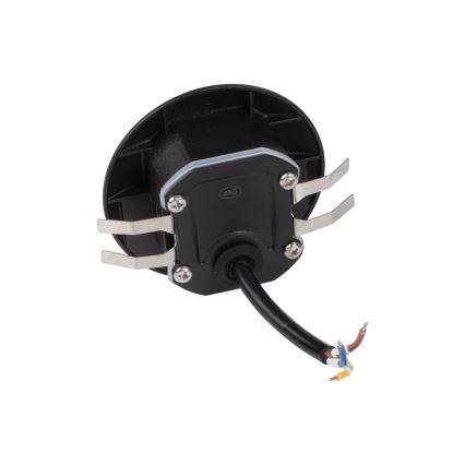 LED стълбищно осветително тяло със сензор за движение и сумрак EXIN LED/2,5W/230V 3000K IP65 черно кръгло