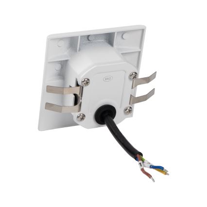 LED осветително тяло за стълбище със сензор за движение и сумрак EXIN LED/2,5W/230V 3000K IP65 бяло квадратно