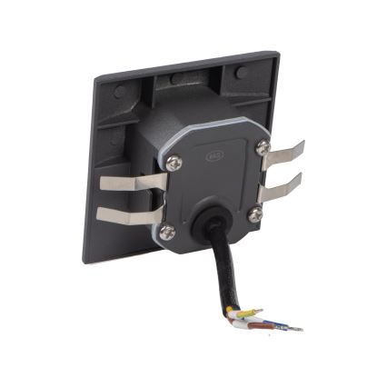 LED стълбищно осветително тяло със сензор за движение и здрач EXIN LED/2,5W/230V 3000K IP65 антрацит, квадратно