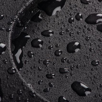 LED осветително тяло за стълбище със сензор за движение и за сумрак EXIN LED/2,5W/230V 4000K IP65, черно, кръгло