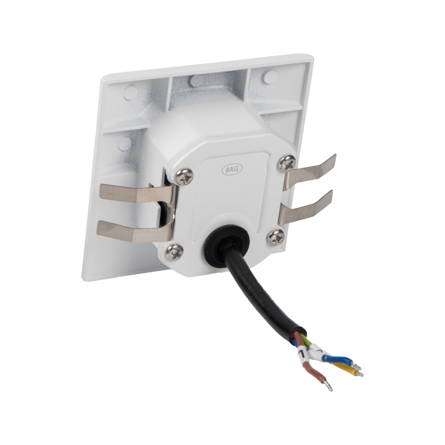 LED стълбищно осветително тяло със сензор за движение и за здрач EXIN LED/2,5W/230V 4000K IP65 бяло, квадратно