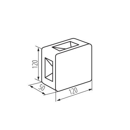 LED външно стенно осветително тяло REFAZI LED/6W/230V IP54 бяло