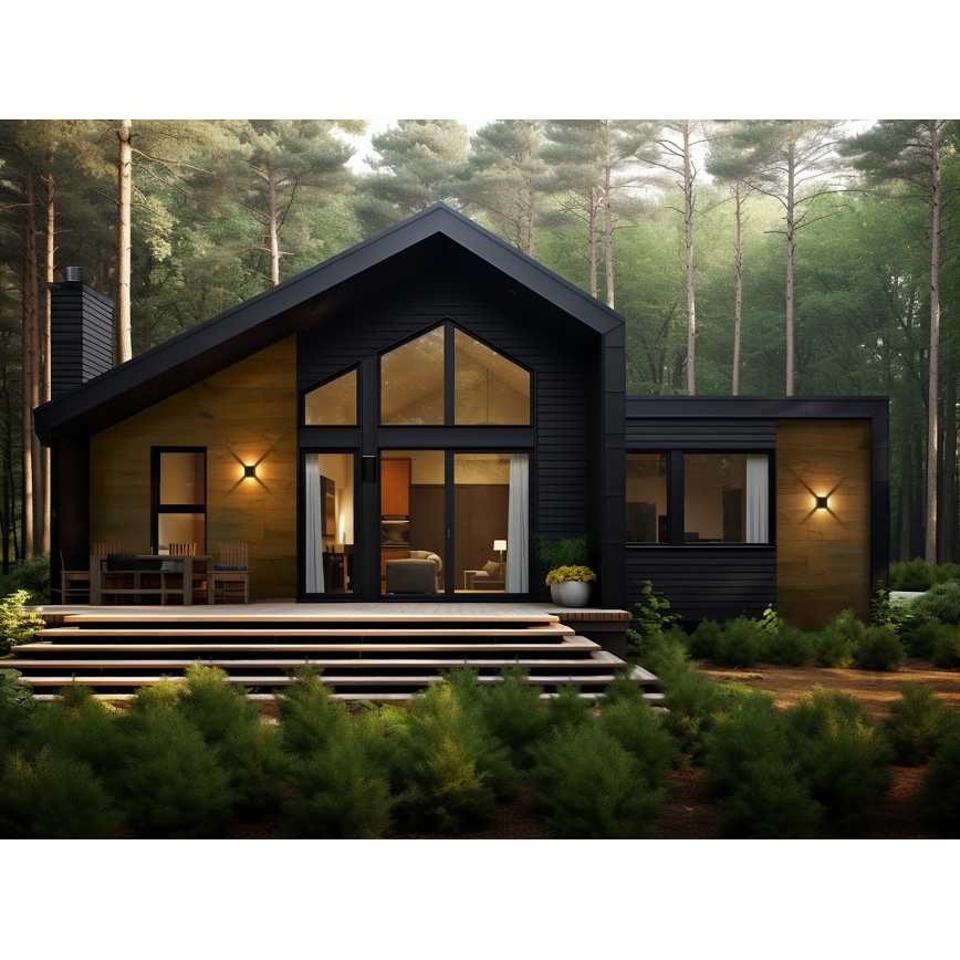 LED външно стенно осветително тяло REFAZI LED/6W/230V IP54 черно