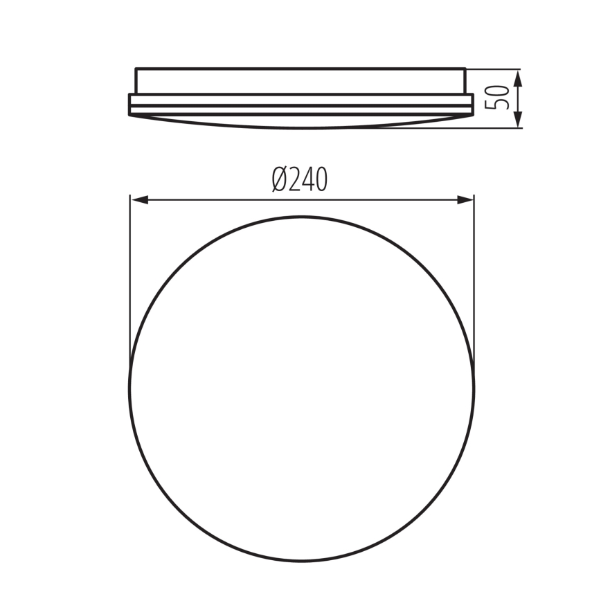 LED таванно осветително тяло за баня ENELO LED/10W/230V Ø 24 см IP44
