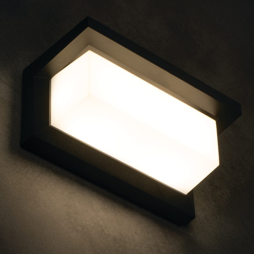 LED външно стенно осветително тяло LERTO LED/12W/230V IP54 черно