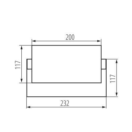 LED външен стенен осветител XERTO LED/20W/230V 3000/4000/6500K IP65 черен