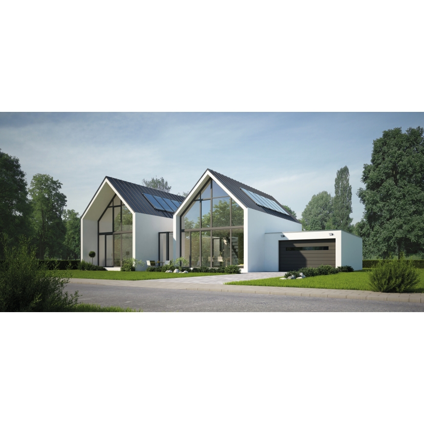 LED външно стенно осветително тяло със сензор за движение и сумрак XERTO LED/20W/230V 3000/4000/6500K IP44 черно