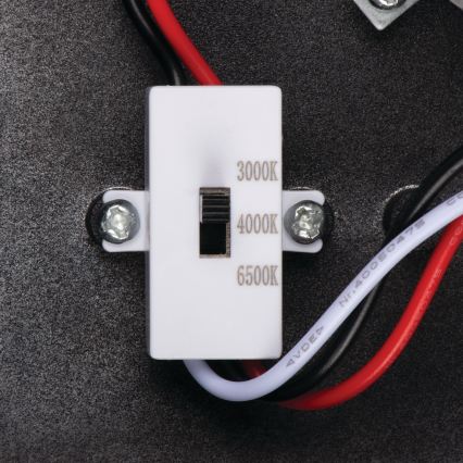 LED външно стенно осветително тяло със сензор за движение и сумрак XERTO LED/20W/230V 3000/4000/6500K IP44 черно