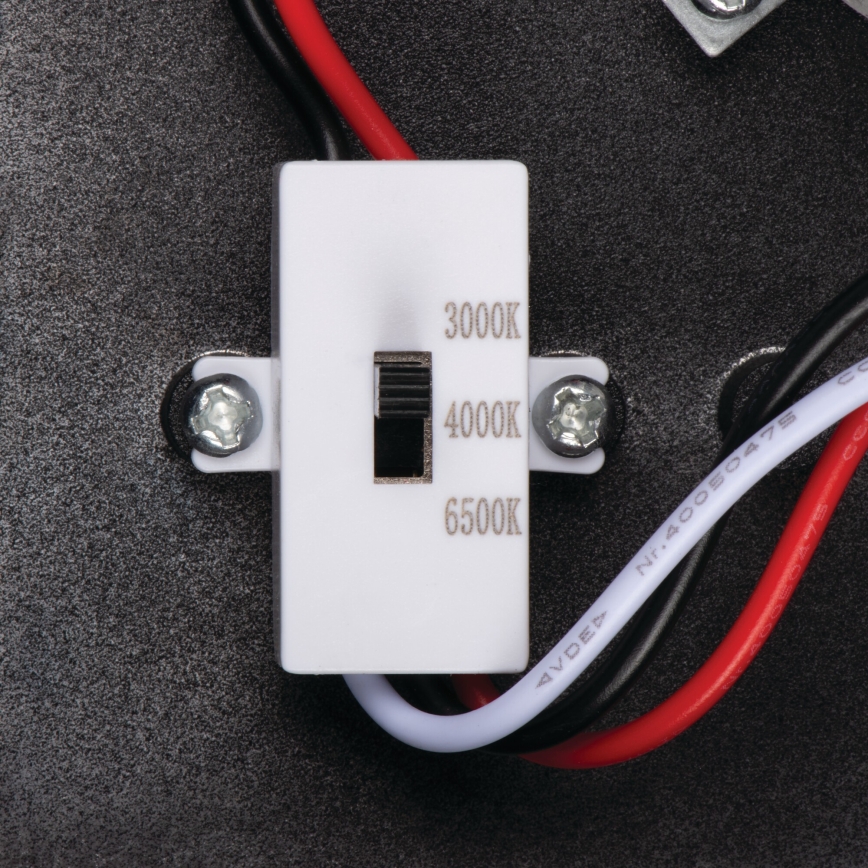 LED външно стенно осветително тяло със сензор за движение и сумрак XERTO LED/20W/230V 3000/4000/6500K IP44 черно