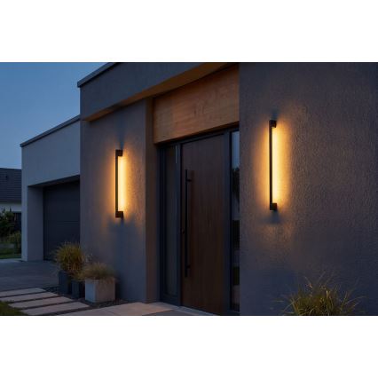 LED външно стенно осветително тяло YALTE LED/8,5W/230V 3000/4000/6500K 93 cm IP54 черно