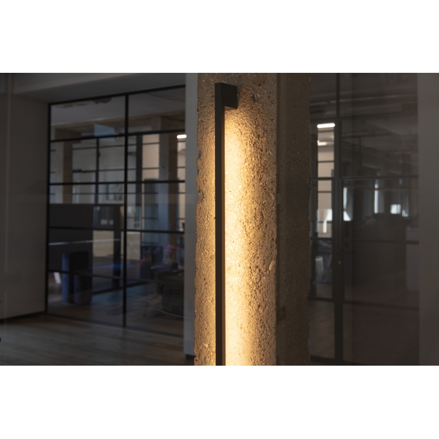 LED външно стенно осветително тяло YALTE LED/8,5W/230V 3000/4000/6500K 93 cm IP54 черно
