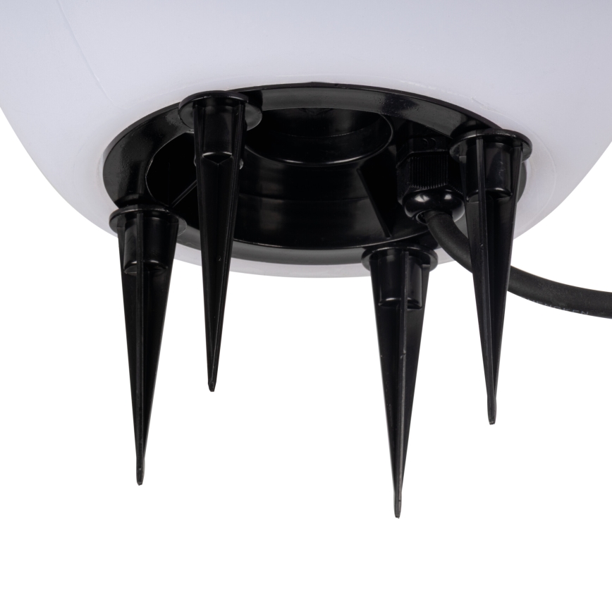 Външна лампа STONO 1xE27/15W/230V Ø 20 см IP65 бяла