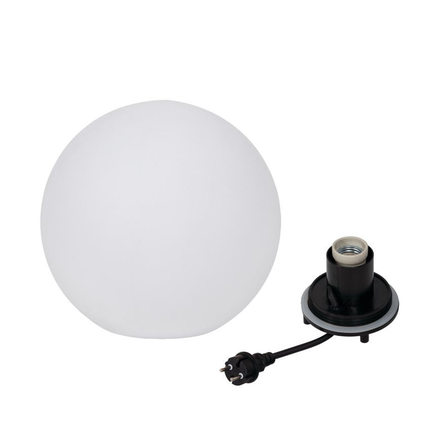 Външна лампа STONO 1xE27/20W/230V Ø 30 см IP65 бяла