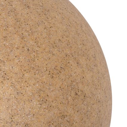 Външна лампа STONO 1xE27/15W/230V Ø 20 см IP65 бежова