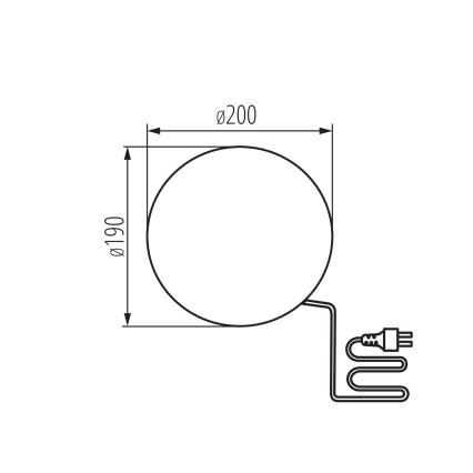 Външна лампа STONO 1xE27/15W/230V Ø 20 см IP65 бежова