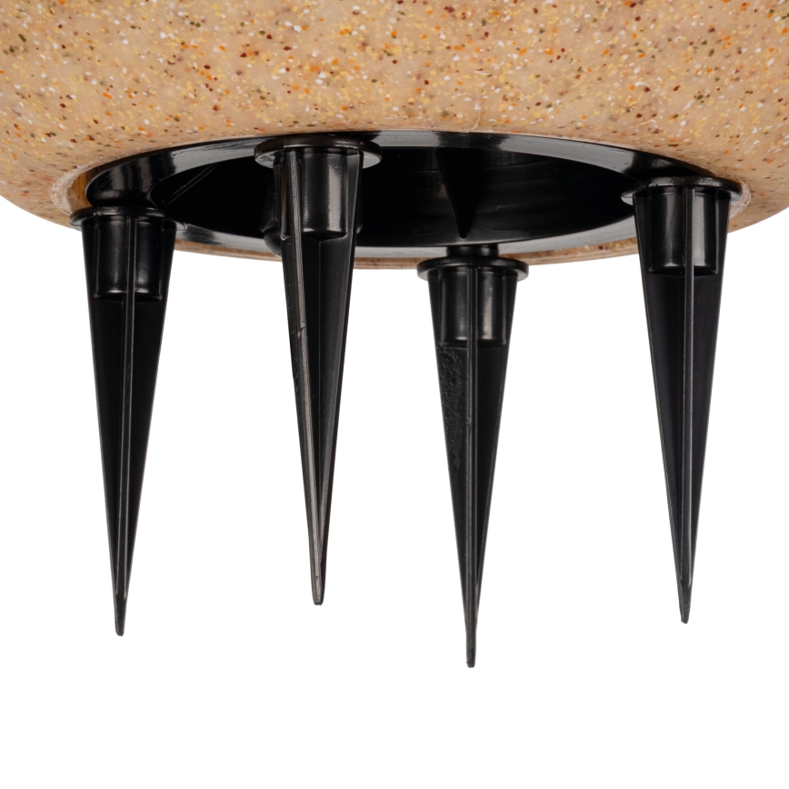 Външна лампа STONO 1xE27/20W/230V Ø 30 см IP65 бежова