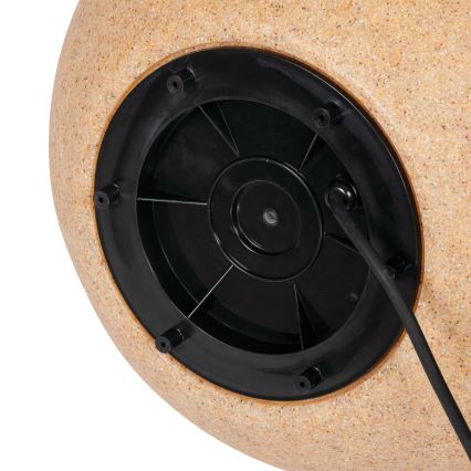 Външна лампа STONO 1xE27/20W/230V, Ø 40 см, IP65, бежова