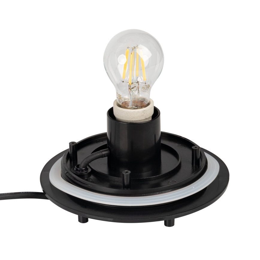 Външна лампа STONO 1xE27/20W/230V Ø 50 см IP65 бежова