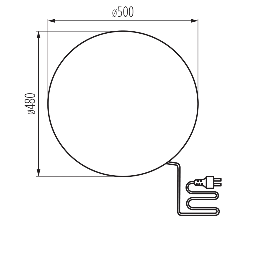 Външна лампа STONO 1xE27/20W/230V Ø 50 см IP65 бежова