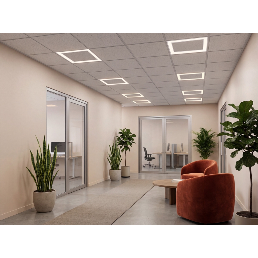 LED рамка за окачен таван AVAR LED/32W/230V 3000/4000/6000K 60x60 cm UGR19