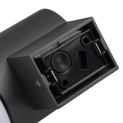 Външна стенна лампа със сензор за движение и сумрак STONO 1xE27/15W/230V IP65 антрацит
