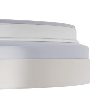 Димируемо LED таванно осветително тяло LIXAN LED/47W/230V 3000-6500K Ø 38,6 cm бяло/сребристо + дистанционно управление