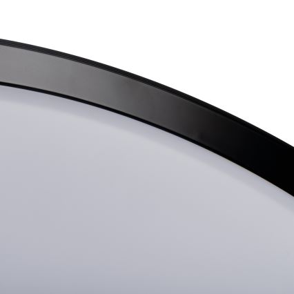 Димируем LED таванен плафон LIXAN LED/47W/230V 3000-6500K Ø 38,6 cm бял/черен + дистанционно управление