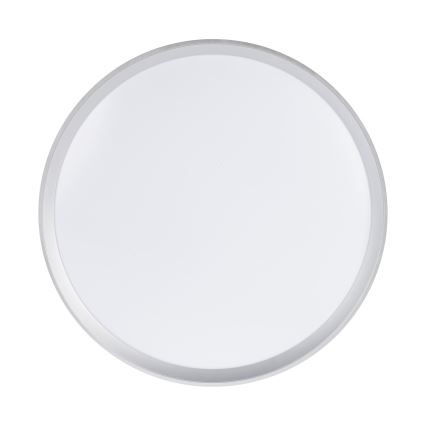 LED димируема таванна лампа LIXAN LED/65W/230V 3000-6500K диам. 48,6 cm бял/сребрист + дистанционно управление