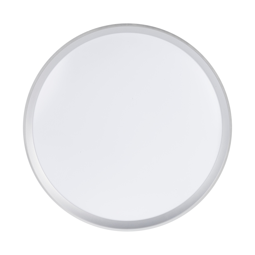 LED димируема таванна лампа LIXAN LED/65W/230V 3000-6500K диам. 48,6 cm бял/сребрист + дистанционно управление