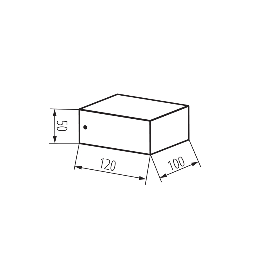 Външно стенно осветително тяло LEGINO 1xGX53/11W/230V 80 cm IP65 антрацит